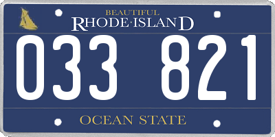 RI license plate 033821