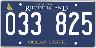 RI license plate 033825