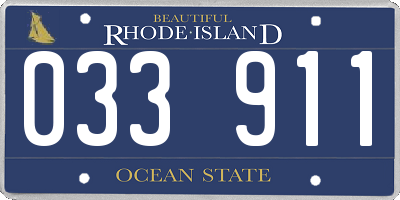 RI license plate 033911