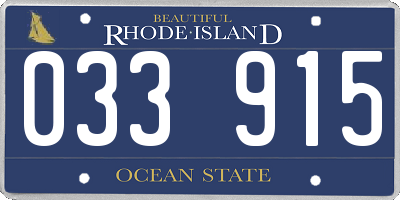 RI license plate 033915