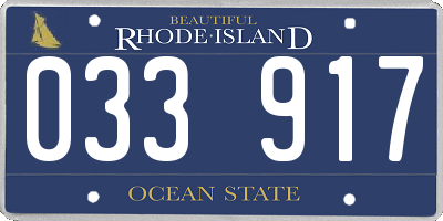RI license plate 033917