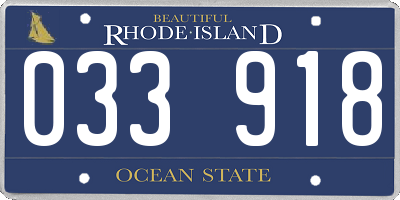 RI license plate 033918
