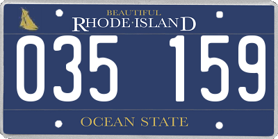 RI license plate 035159