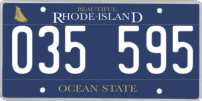 RI license plate 035595