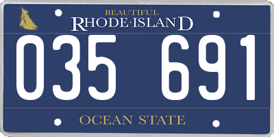RI license plate 035691