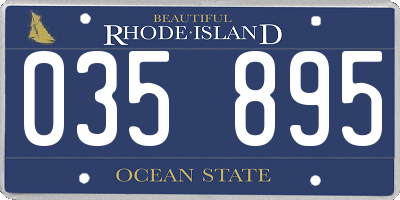 RI license plate 035895