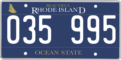RI license plate 035995