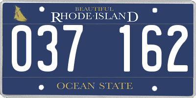 RI license plate 037162