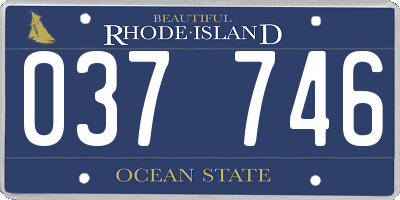 RI license plate 037746