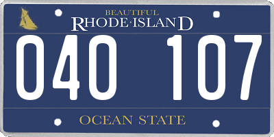 RI license plate 040107