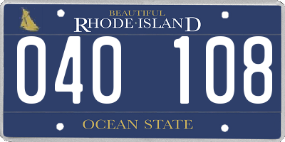 RI license plate 040108