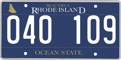 RI license plate 040109