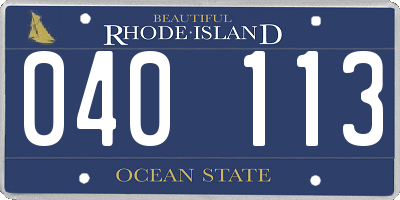 RI license plate 040113