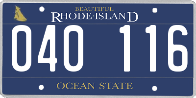 RI license plate 040116