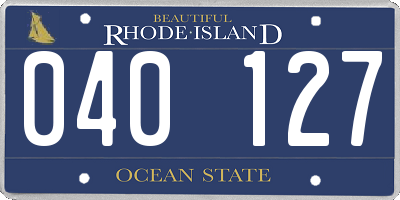 RI license plate 040127