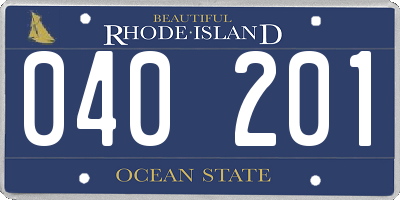 RI license plate 040201