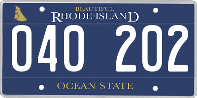 RI license plate 040202