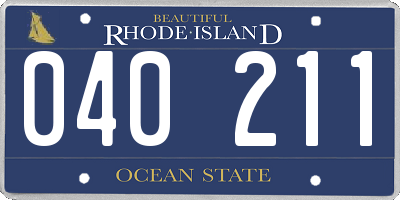 RI license plate 040211