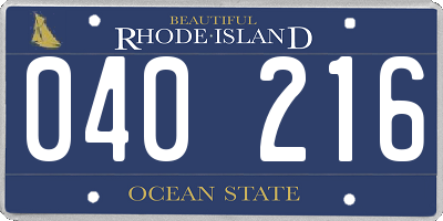 RI license plate 040216