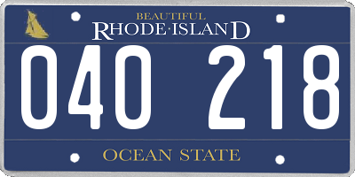 RI license plate 040218