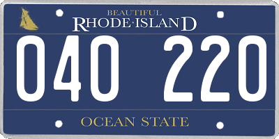 RI license plate 040220