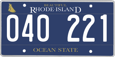 RI license plate 040221