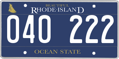 RI license plate 040222