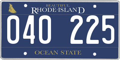 RI license plate 040225