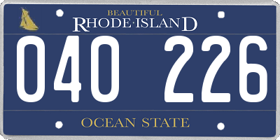 RI license plate 040226