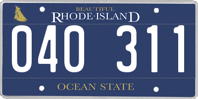 RI license plate 040311