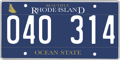 RI license plate 040314