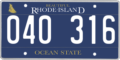 RI license plate 040316