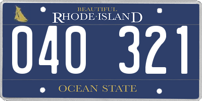 RI license plate 040321
