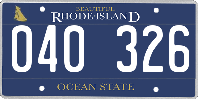 RI license plate 040326