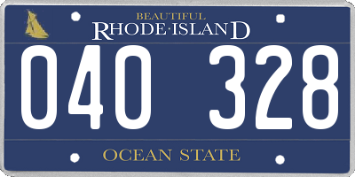 RI license plate 040328