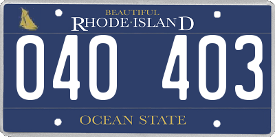 RI license plate 040403