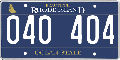 RI license plate 040404