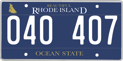 RI license plate 040407