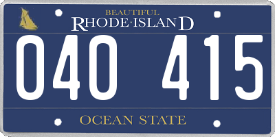 RI license plate 040415