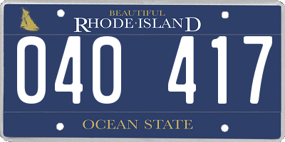 RI license plate 040417
