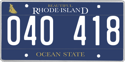 RI license plate 040418