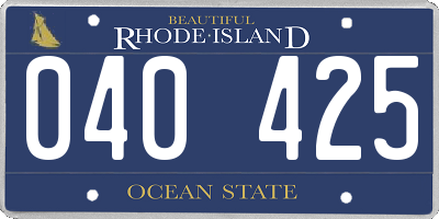 RI license plate 040425