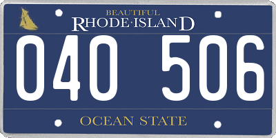 RI license plate 040506