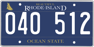 RI license plate 040512