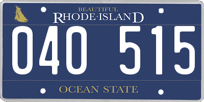 RI license plate 040515