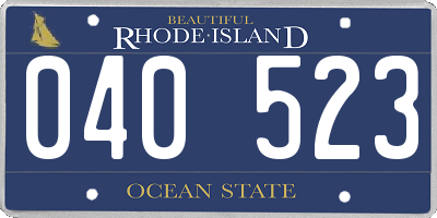 RI license plate 040523