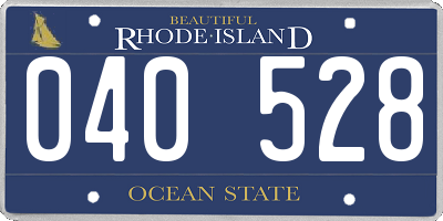 RI license plate 040528