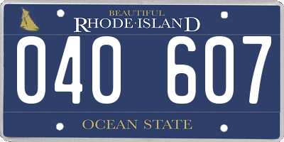 RI license plate 040607