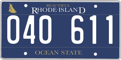 RI license plate 040611