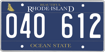 RI license plate 040612